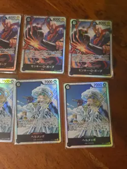 19x japanese one piece super rare BLACK SR card lot assorted sets - Image 5