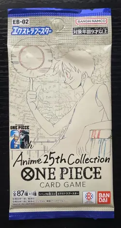 One Piece EB-02 Anime 25th Collection Booster Pack Japanese New Sealed US Seller - Image 1
