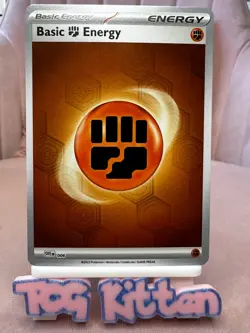 Fighting Energy 006 Reverse Holo Shrouded Fable Pokemon Card TCGKITTEN - Image 1