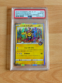 Pokemon Shibuya's Pikachu PSA 10 Japanese Pokemon Center Opening Promo Card - Image 1