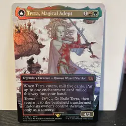 Terra, Magical Adept (Borderless) 0323 Foil final fantasy MTG - Image 1