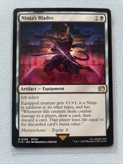 Ninja's Blades X1 NM Final Fantasy MTG - Image 1