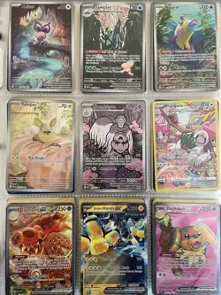LOT 162 Pokemon Cards Holo Full Art Dachsbun Ex Oranguru Giratina Yamper Noibat - Image 1