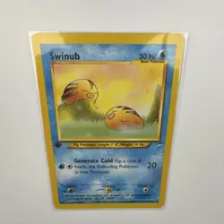 Pokemon TCG Swinub Neo Destiny 84/105 Regular 1st Edition Common 50 HP - Image 1
