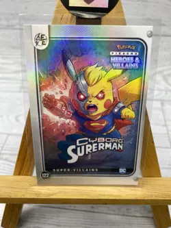 Pikachu as Cyborg Superman Heroes & Villains Flash Edition Non-Pokemon Fan Art - Image 2