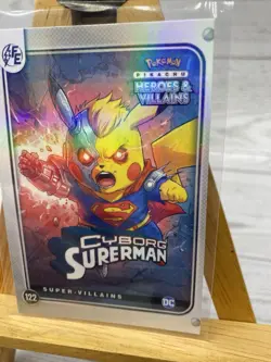 Pikachu as Cyborg Superman Heroes & Villains Flash Edition Non-Pokemon Fan Art - Image 3
