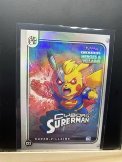 Pikachu as Cyborg Superman Heroes & Villains Flash Edition Non-Pokemon Fan Art - Image 5