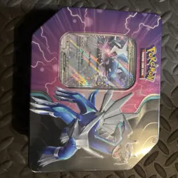 NEW SEALED POKEMON TCG SCARLET & VIOLET DIALGA EX AZURE LEGENDS TIN - Image 1