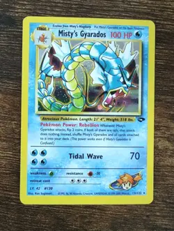 Misty's Gyarados 13/132 Gym Challenge Pokemon Holo Rare - Image 1