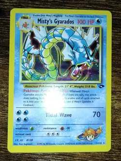 Misty's Gyarados 13/132 Gym Challenge Pokemon Holo Rare - Image 2