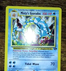 Misty's Gyarados 13/132 Gym Challenge Pokemon Holo Rare - Image 3