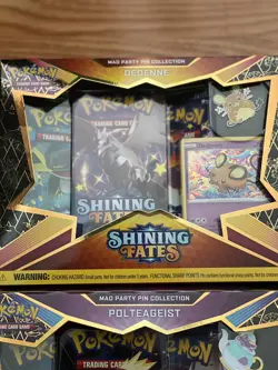 Pokemon Shining Fates Mad Party TCG Bunnelby Galarian Rime Polteageist Dedenne 820650808685 - Image 2