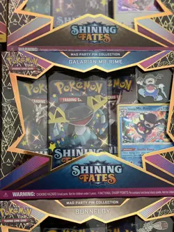 Pokemon Shining Fates Mad Party TCG Bunnelby Galarian Rime Polteageist Dedenne 820650808685 - Image 4