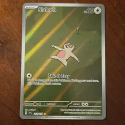 Pokemon Slakoth 212/191 Sv08: Surging Sparks Holo Illustration Rare Basic - Image 1