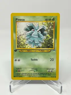 Pokemon Neo Destiny 1st Edition Pineco 77/105 Non-Holo Pack Fresh QTY - Image 1