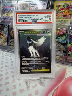 POKEMON MEGA ABSOL EX SIR 180/132 Me01 MEGA EVOLUTION PSA 10 GEM MT - Image 1