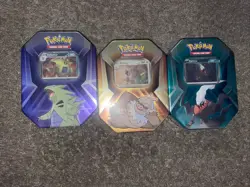 Pokemon TCG Triple Whammy Tins Set Collector Tins (Set of 3) Factory Sealed. - Image 1
