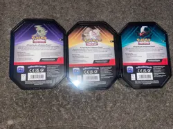 Pokemon TCG Triple Whammy Tins Set Collector Tins (Set of 3) Factory Sealed. - Image 2
