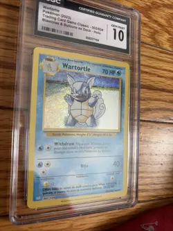 CGC Gem Mint 10 Pokemon TCG Wartortle Classic Collection 002/034 ENGLISH - Image 3