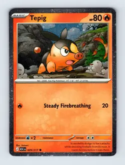 Tepig - Cosmos Holo 029/217 - NM - Pokemon Promo - Image 1