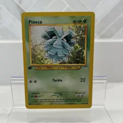 Pokemon Cards: Neo Destiny 1st Edition Common: Pineco 77/105 NM - Image 1
