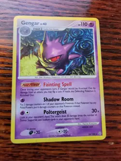 Pokemon Gengar Stormfront Card 18/100 Rare Non Holo 2008 MP - Image 1
