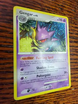 Pokemon Gengar Stormfront Card 18/100 Rare Non Holo 2008 MP - Image 2