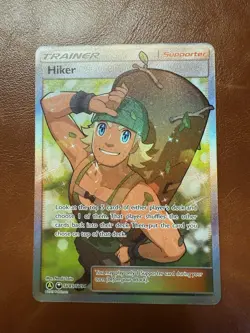 Hiker SV85/SV94 Hidden Fates Shiny Vault NM Full Art Pokemon Card - Image 1