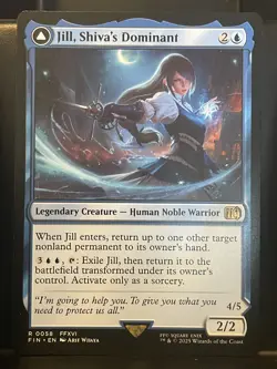Jill Shiva's Dominant #58 NM/M Final Fantasy MTG Magic Card Blue Rare - Image 1