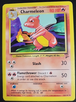 Pokemon TCG Charmeleon 035/130 Uncommon Base Set 2 Regular LP - Image 1