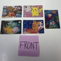 Pokemon Pocket Monsters Vending Prism Holo Foil Rare Card LOT Pikachu Dragonite - Image 1