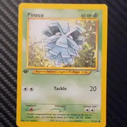 Pokemon Pineco 77/105 Neo Destiny 1st Edition Regular Basic 40HP Common English - Image 1