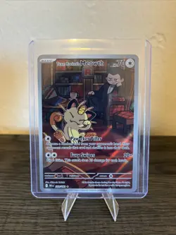 Pokemon Team Rockets Meowth - 203/182 Destined Rivals - NM - Image 1