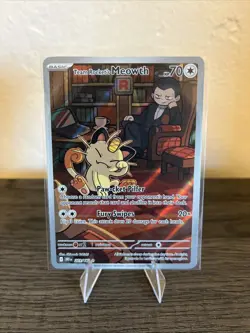 Pokemon Team Rockets Meowth - 203/182 Destined Rivals - NM - Image 3