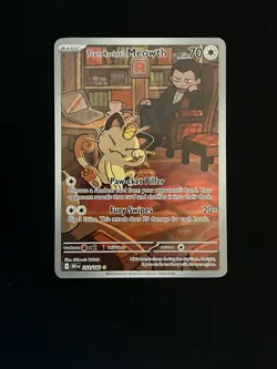 Pokemon Team Rockets Meowth - 203/182 Destined Rivals - NM - Image 5