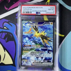 PSA 8 2023 Pokemon Zapdos EX SV 151 Special Illustration Rare 202/165 - Image 1