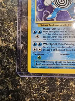 Vintage 1999 Pokemon Base Set Poliwrath 13/102 Holo Card LP - Image 5