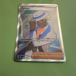 Cyrano 230/191 Ultra Rare Full Art Trainer Holo Pokemon TCG Surging Sparks - Image 2