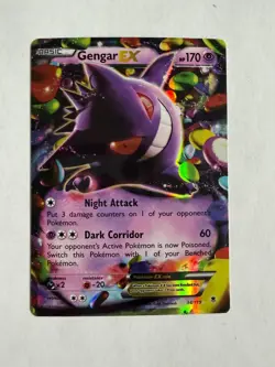Pokemon Gengar EX 34/119 Ultra Rare Holo XY Phantom Forces 2014 - Lp - Image 1