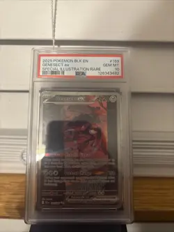 2025 POKEMON BLK EN-BLACK BOLT SPECIAL ILLUSTRATION RARE #169 GENESECT EX PSA 10 - Image 1