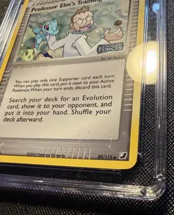 2005 Pokemon Unseen Prof Elm’s Training Method Inverted Rev Holo Layer CGC 9.5 - Image 2
