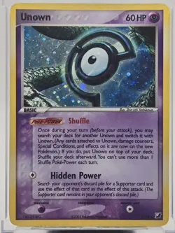 Unown C/28 Holo Ex Unseen Forces 2005 Pokemon Card - Image 2