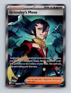 Grimsley's Move 120 2025 Pokemon Phantasmal Flames Full Art Ultra Rare Card NM+ - Image 1