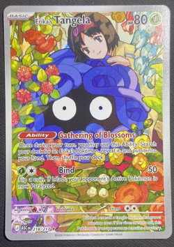 Erika's Tangela 218/217 Pokemon TCG Ascended Heroes Illustration Rare Card - Image 1