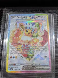 Eevee ex SAR SIR sv8a 224/187 Pokemon TCG Indonesia Evolutions US Seller - Image 1