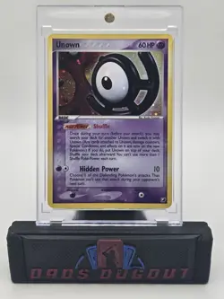 Pokemon TCG Unown U Unseen Forces U/28 Holo Foil Rare Swirl Card - Image 1