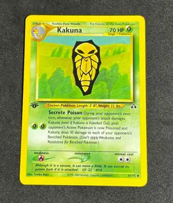 Kakuna 41/75 1st Edition - Neo Discovery Vintage Pokemon Card TCG - Image 1