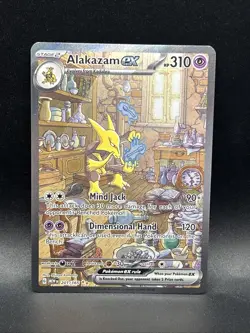 Pokemon Alakazam ex 201/165 Scarlet & Violet 151 Special Illustration Rare - Image 1