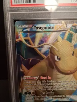 2014 POKEMON XY FURIOUS FISTS #108 FULL ART DRAGONITE EX PSA 8 CARD RARE - Image 2