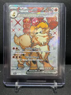 Arcanine ex 224/198 Full Art Ultra Rare Holo Pokemon 2023 Scarlet & Violet NM - Image 1
